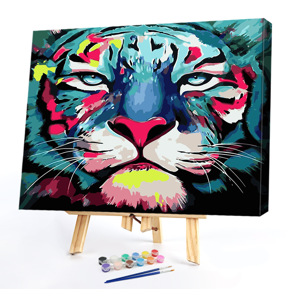 

40*50cm - Paint By Numbers - Tiger, 501 Original