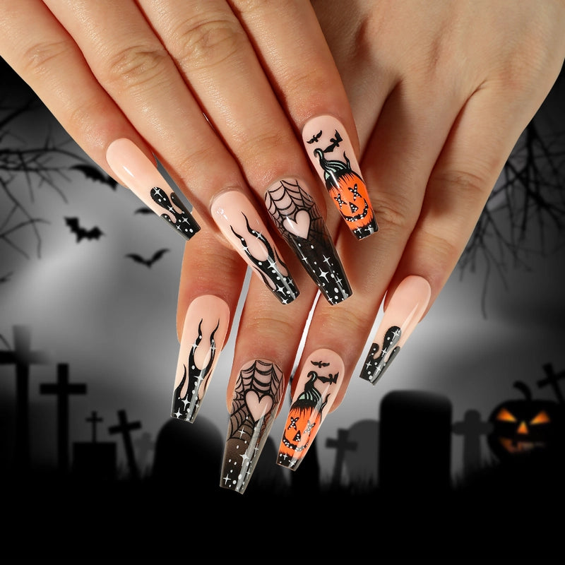 Halloween Cool Style Blood Stains Press-on Nails 1 Set