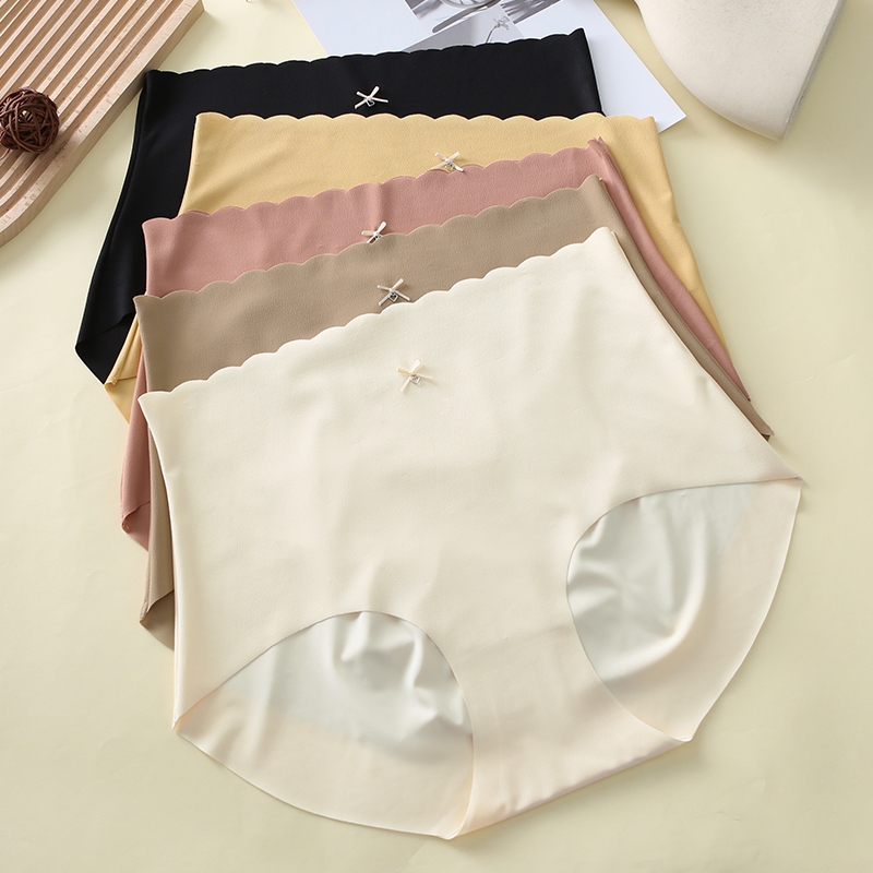 Plus-Size Silk-Blend High-Waist Yoga Panties for Women - Tummy Control Cotton Comfort & Lift