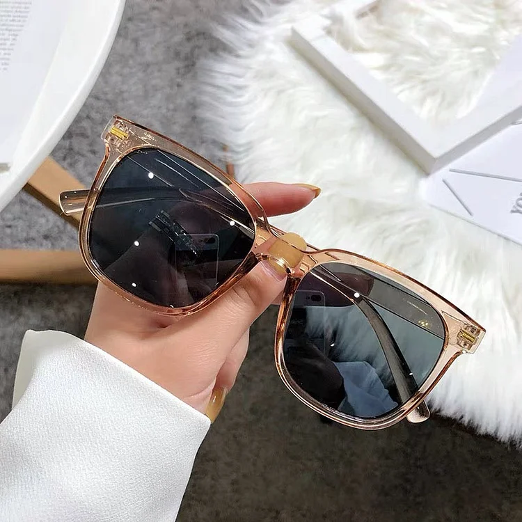Summer oversized Square Sunglasses Ladies Sunglasses Vintage Toned Goggles UV400 Protection Street women Eyewear Glasses