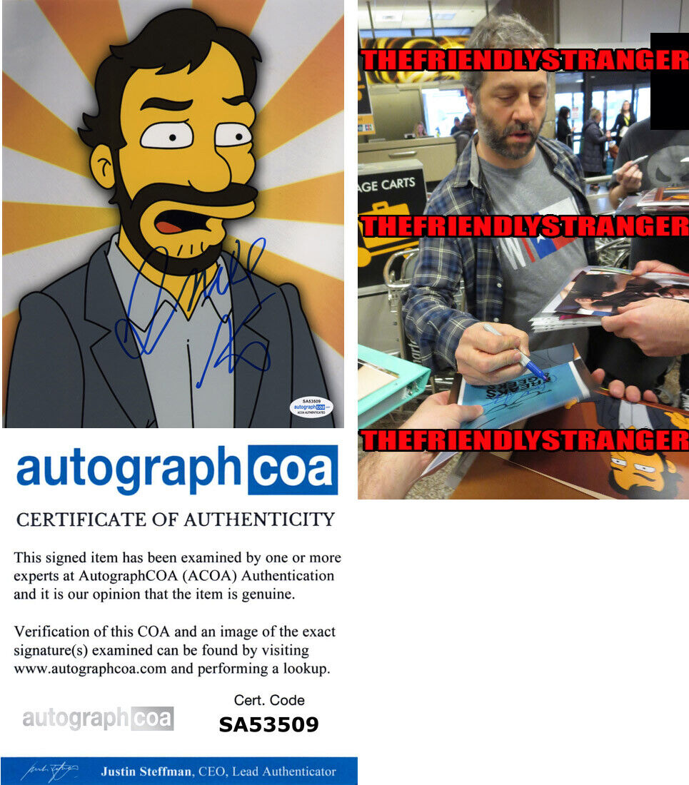 Rare JUDD APATOW signed Autographed THE SIMPSONS