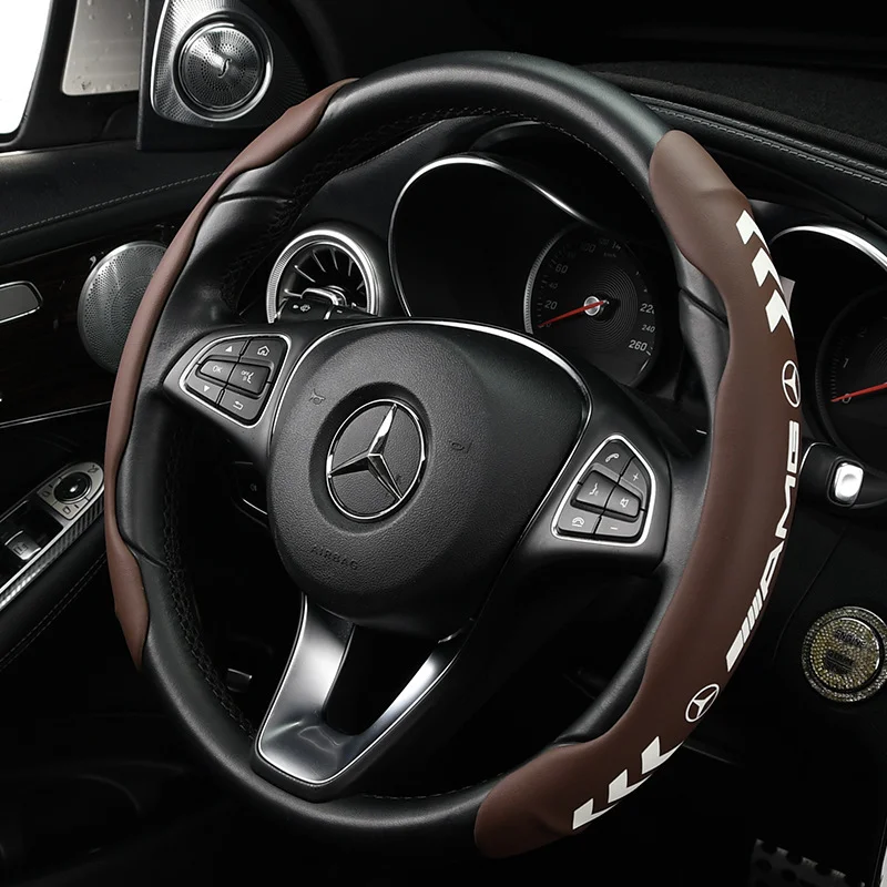 🔥Hot Selling🔥Exclusive Logo🔥High-end Nappa leather illuminated steering wheel cover
