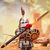 Medieval Jin Dynasty Heavy Armored Ironclad Cavalry Soldiers, Warhorses, Medieval Armored Warriors, Building Block Minifigures, Assembled Toys
