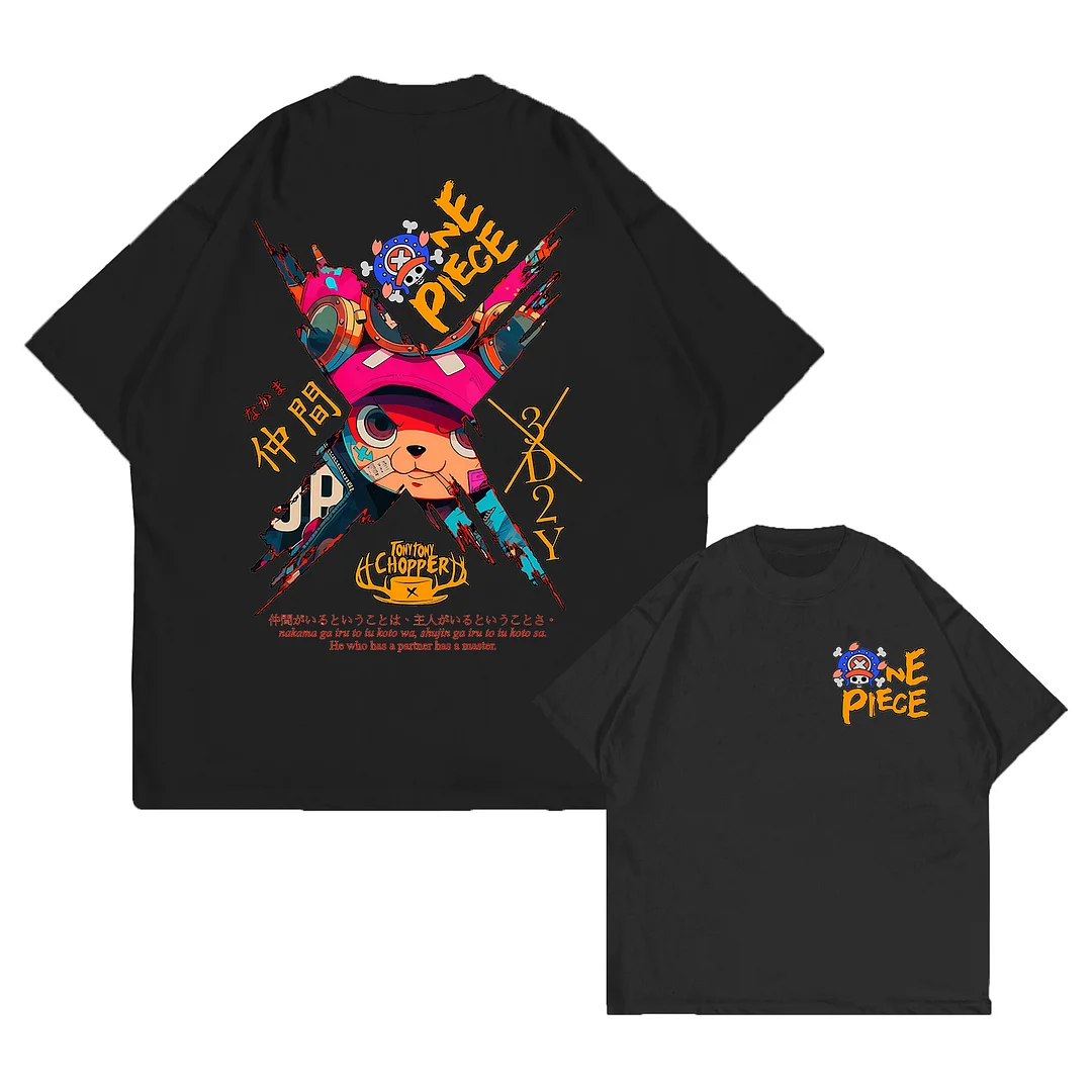 One Piece Printed Unisex Oversized T-shirt