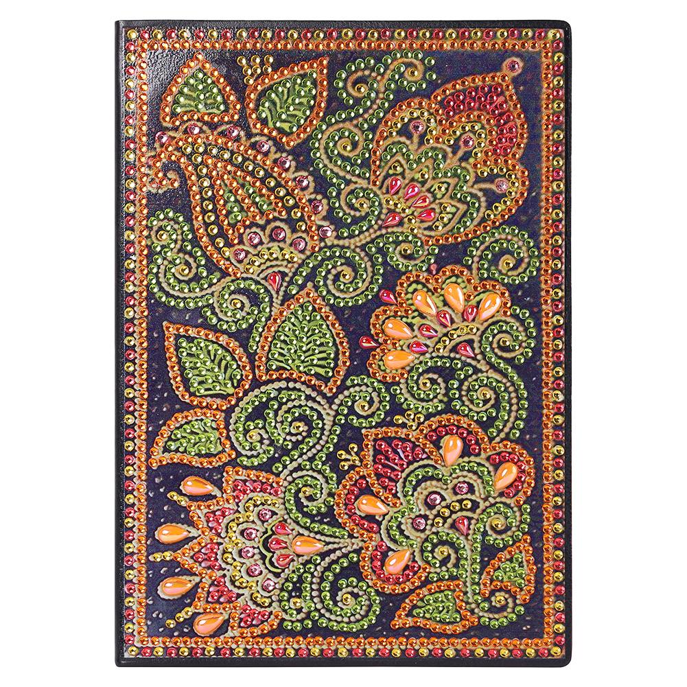 

Leaf-DIY Creative Diamond 50 Pages A5 Notebook, 501 Original