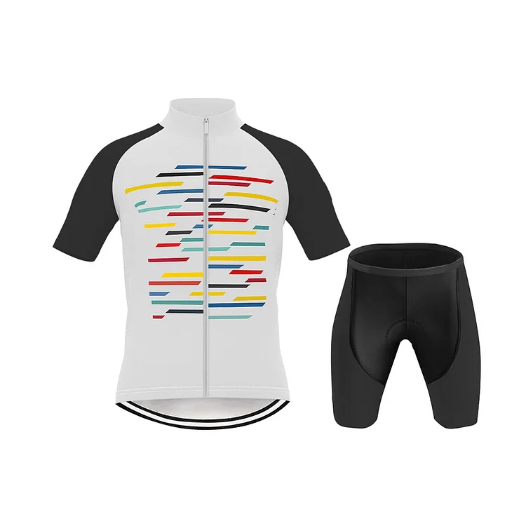 Colored Lines Kid's Cycling Kit