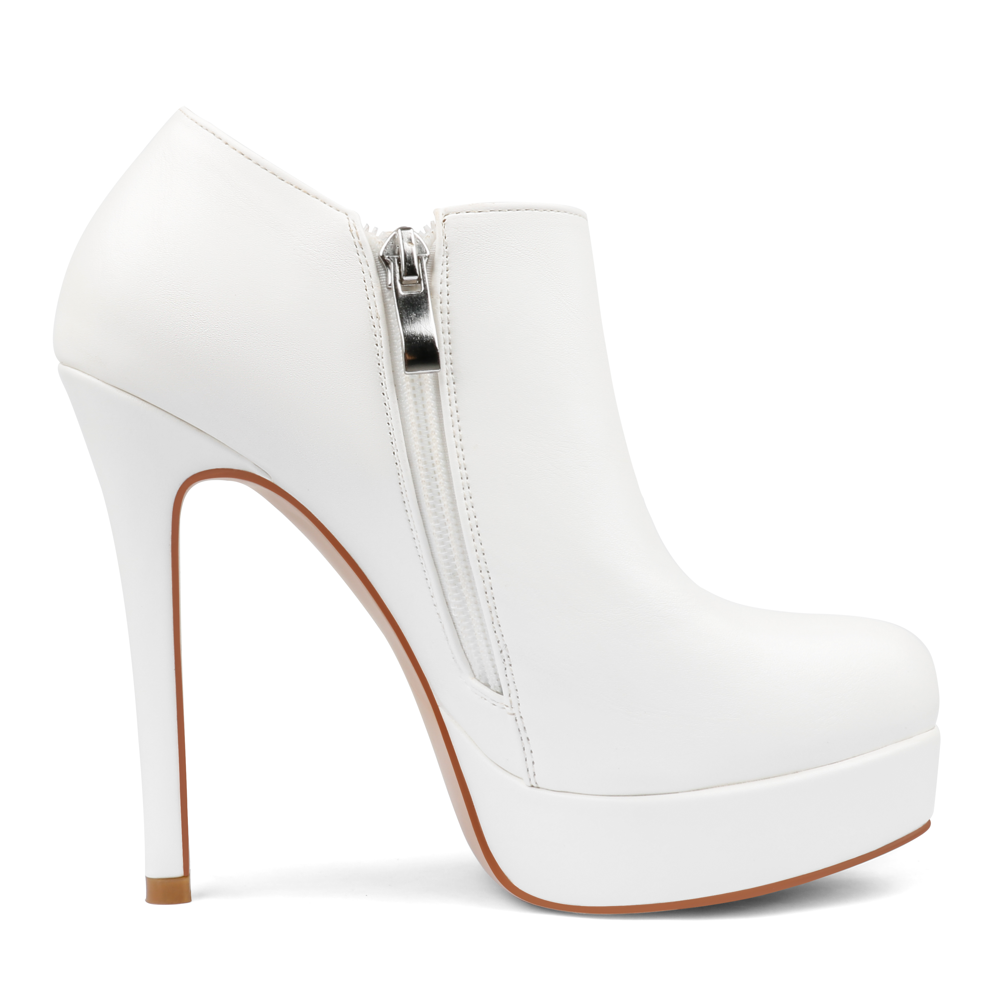 130mm Women's Ankle Boots High Heels Platforms Shoes Pointy Toe Sexy Boots-MERUMOTE