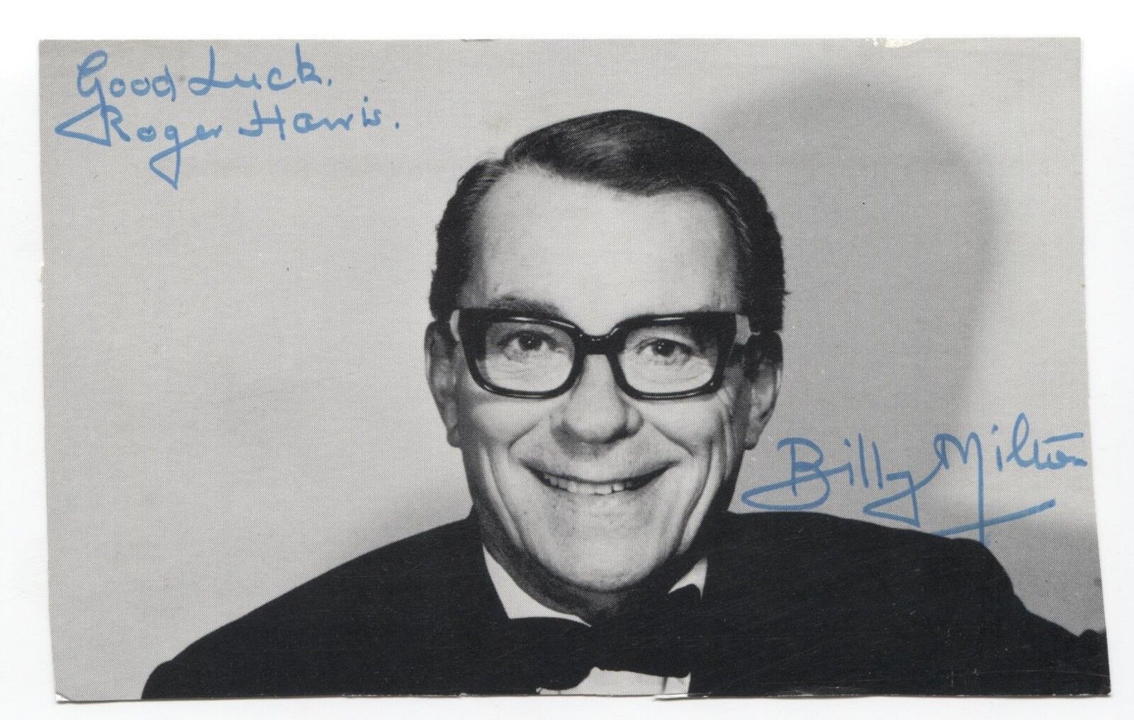 Billy Milton Signed Photo Poster painting Autographed Signature Actor