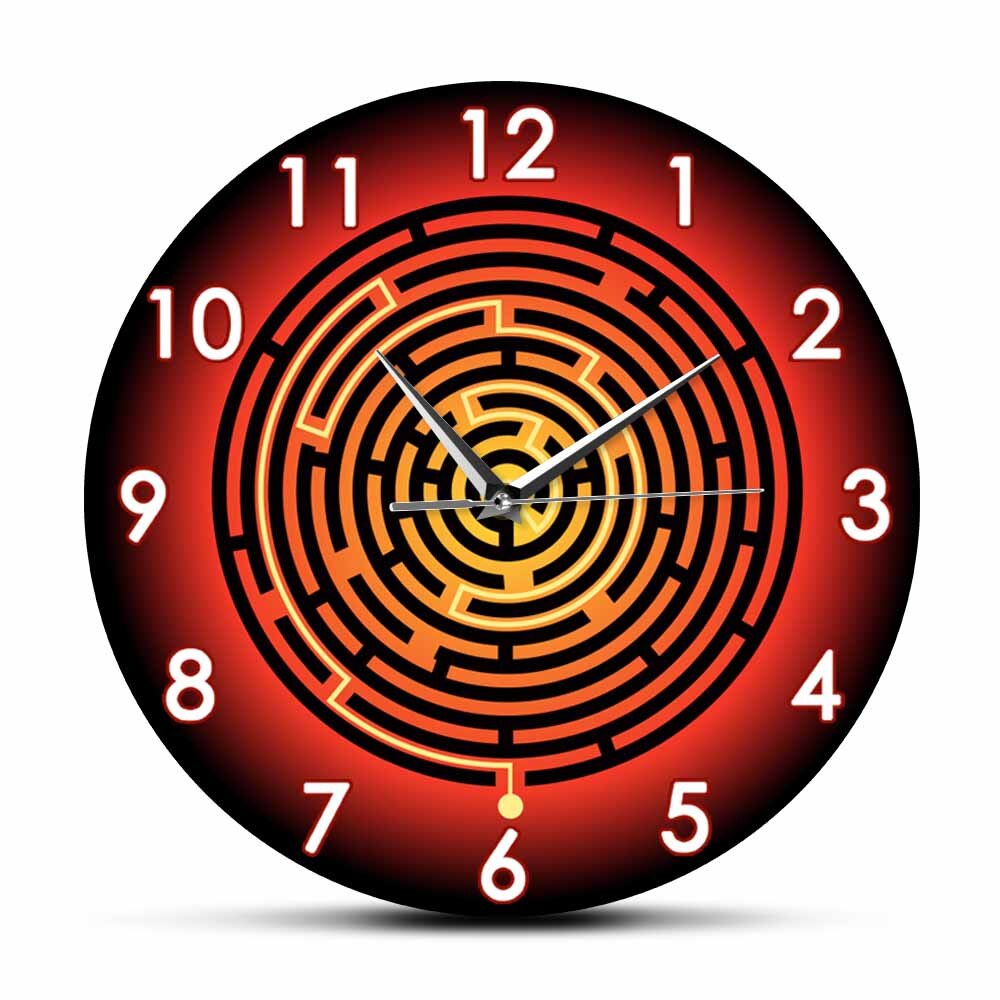 

Maze Circle - Frameless Acrylic Wall Clock, 501 Original