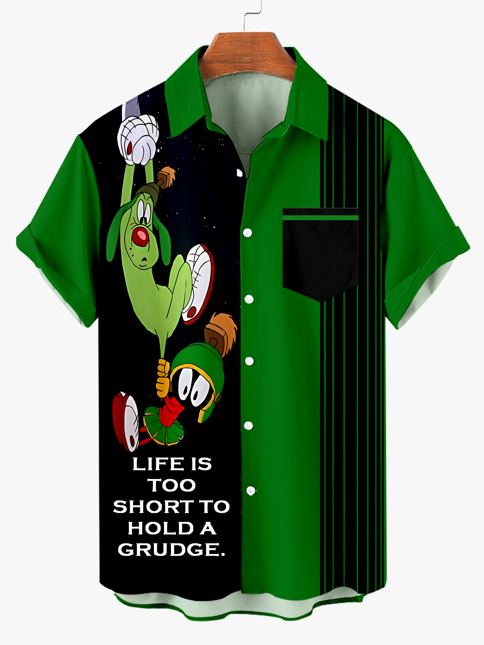 Men's Classic Christmas Short Sleeve Shirt PLUSCLOTHESMAN