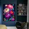(Big Size)Peony - 11CT Stamped Cross Stitch - 40*60cm - Flower