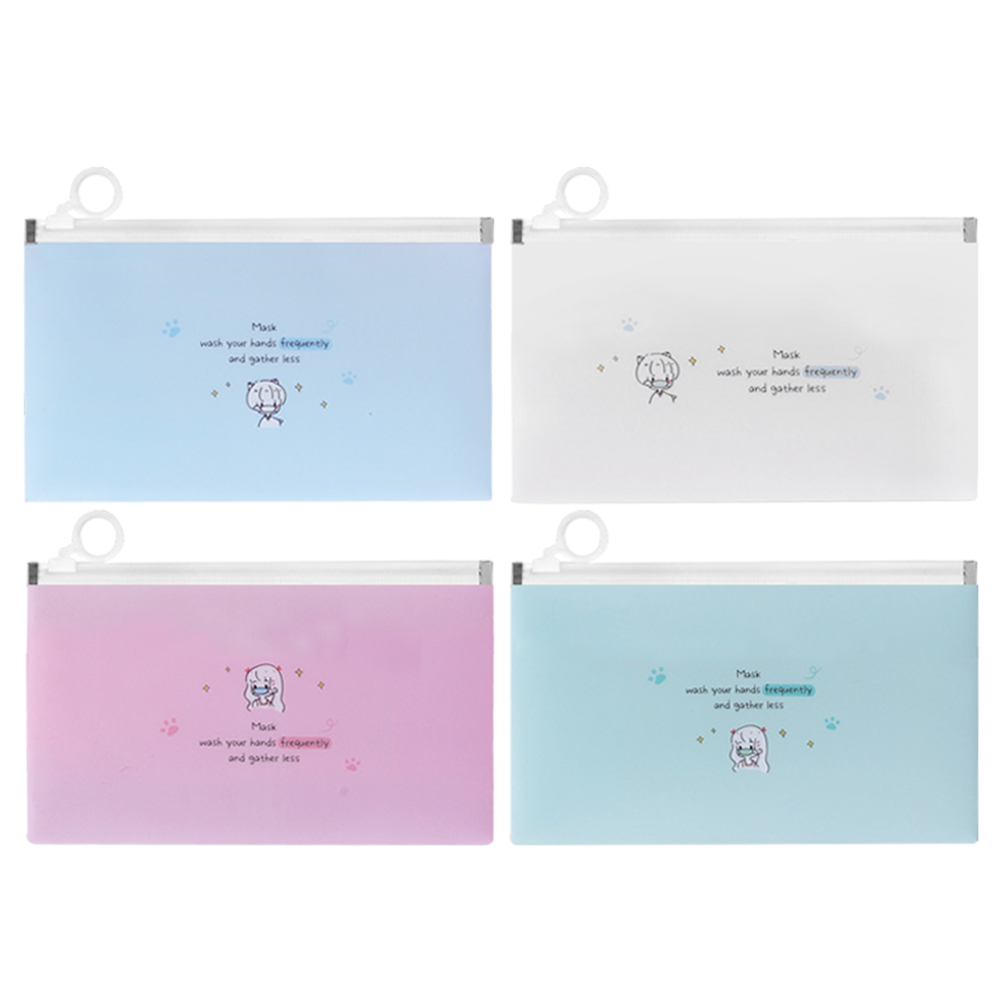 

4pcs Face Cover Storage Clip Ziplock Bag, 501 Original