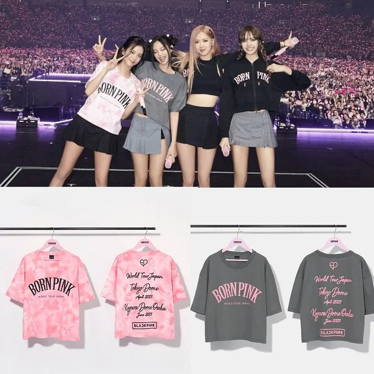 BLACKPINK World Tour BORN PINK JAPAN Same Logo T-shirt