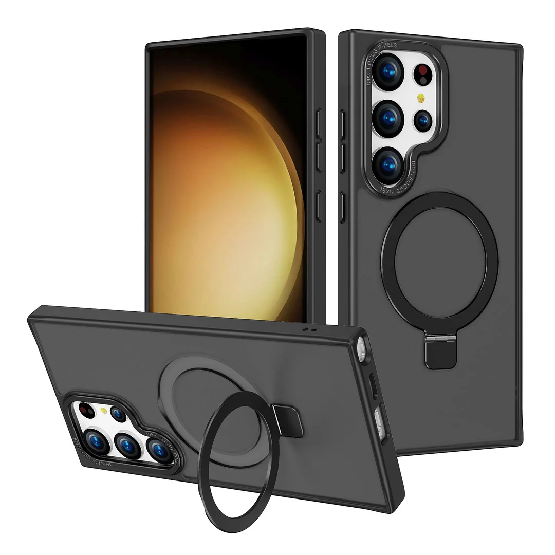 For Samsung S24/S23 series Magnetic Ring Stand Case with MagSafe & Wireless Charging