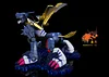 War Greymon & Metal Garurumon - Digimon Resin Statue - Tyrannosaurus Rex Studios