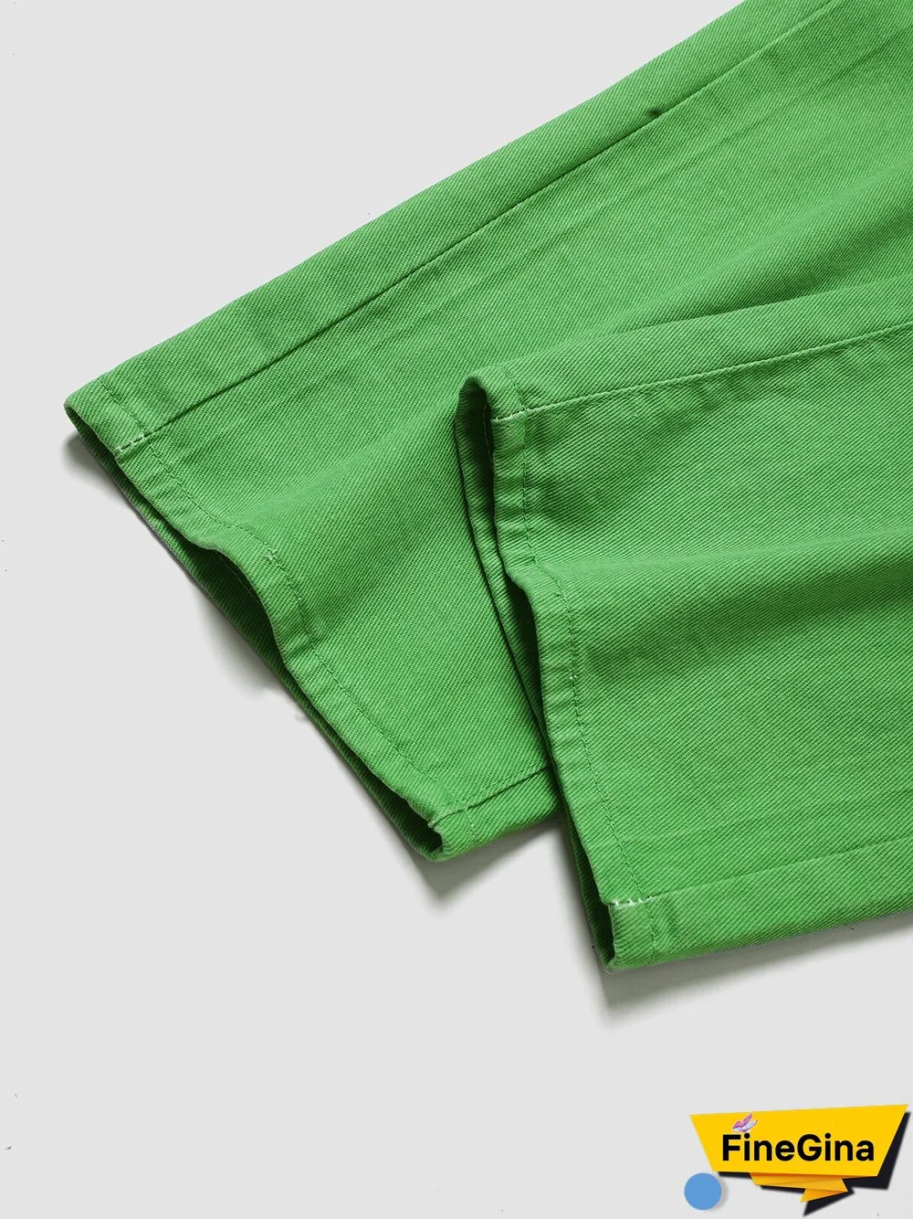 Women Solid Pocket Casual Straight Leg Denim Jeans