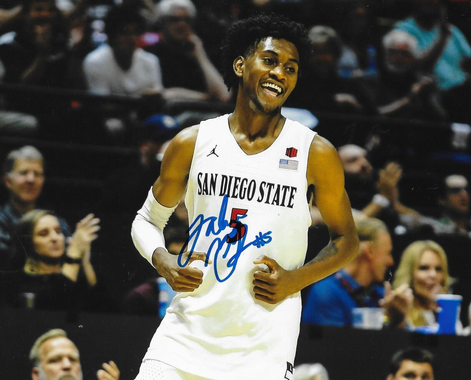 Jalen McDaniels signed San Diego State Aztecs 8x10 Photo Poster painting autographed 3