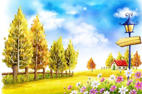 

Fairy Tale Hut Autumn – Paint By Numbers - 40*50CM, 501 Original