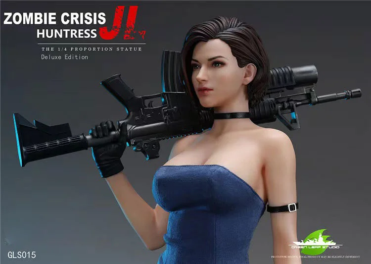 1/4 Scale Duluxe Ver. JL - Zombie Crisis Huntress Resin Statue