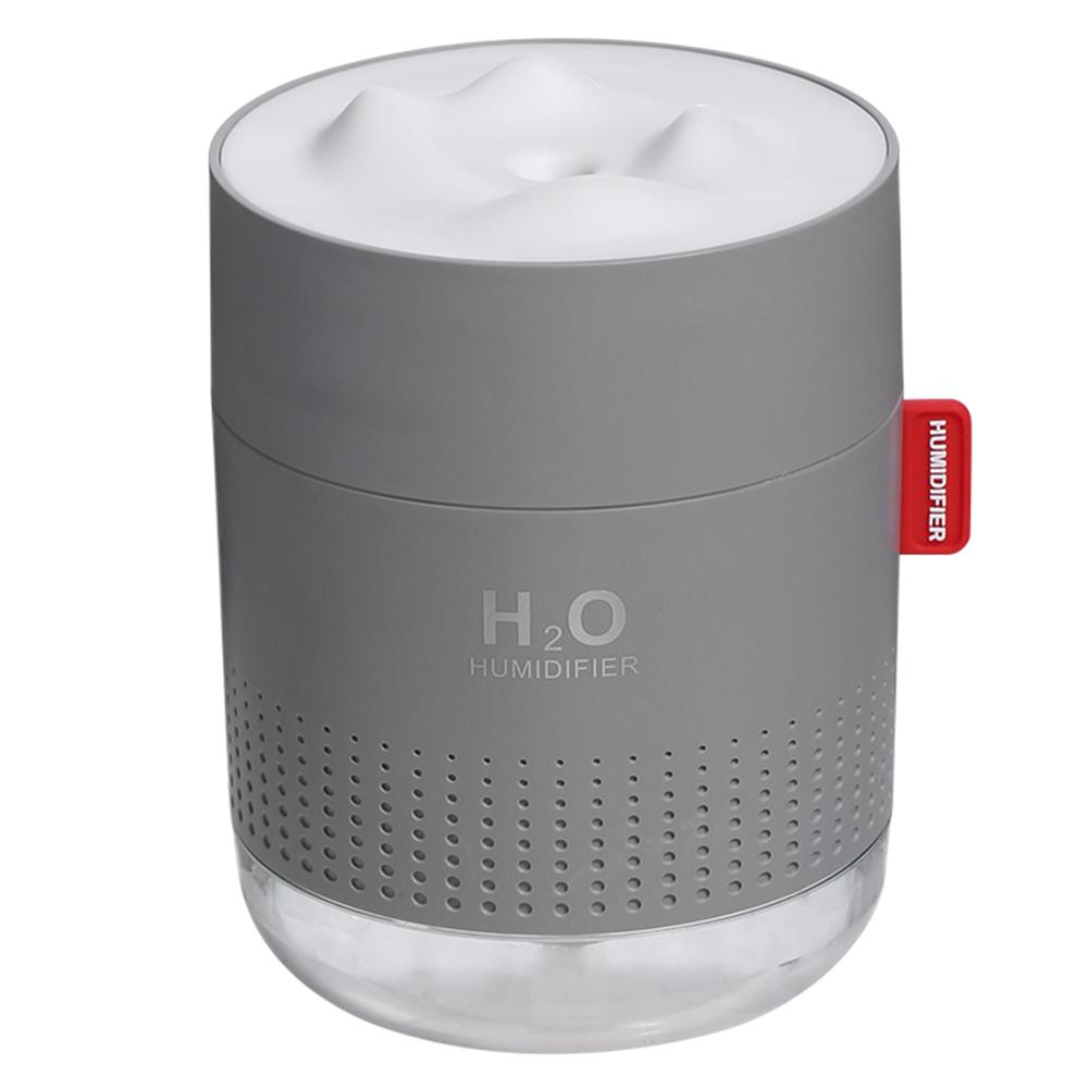 

500ml 7 Color LED Ultrasonic USB Humidifier Aroma Essential Oil Diffuser, Grey, 501 Original