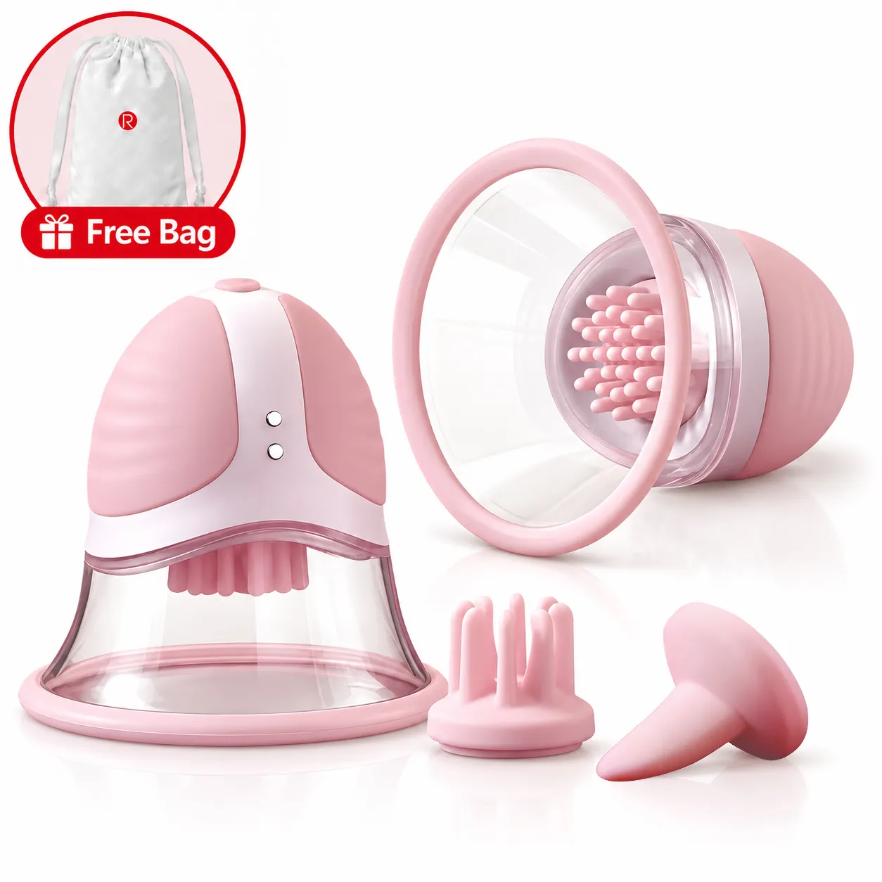 NipTwist - 10 Modes Nipple Suction Set with 6 Replaceable Massage Heads