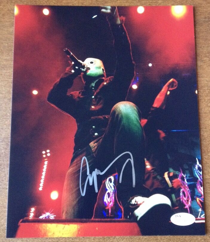 Corey Taylor Slipknot REAL hand SIGNED 8x10 Photo Poster painting JSA COA RARE