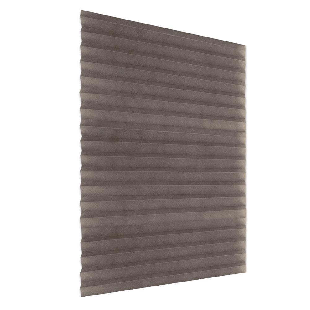 

Self-Adhesive Pleated Blinds Bathroom Half Blackout Window Curtains Coffee, 60*180cm, 501 Original