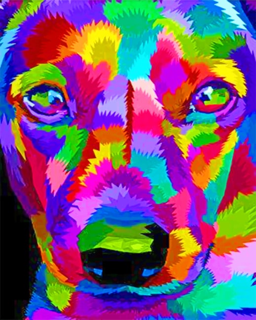 

Pop Art Dog – Colorful Paint By Numbers - 40*50CM, 501 Original