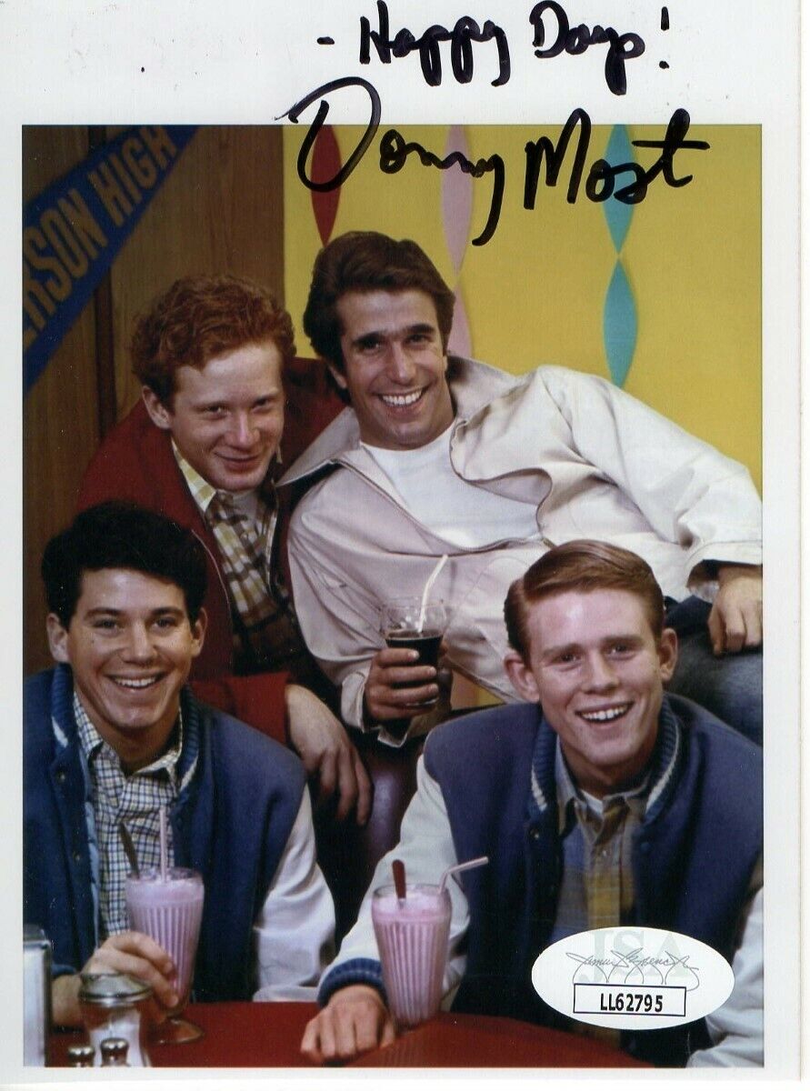 Danny Most Signed Autographed Small Photo Poster painting Happy Days Inscribed JSA LL62795