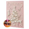 Christmas Tree 5D DIY Round Special Shaped Pearl Partial Drill Diamonds Dots Gem Art Kits with Wooden Frame Diamond Dots Paintings 30x40cm Diamonds Paintings Gem Art for Adults Beginners Home Decor