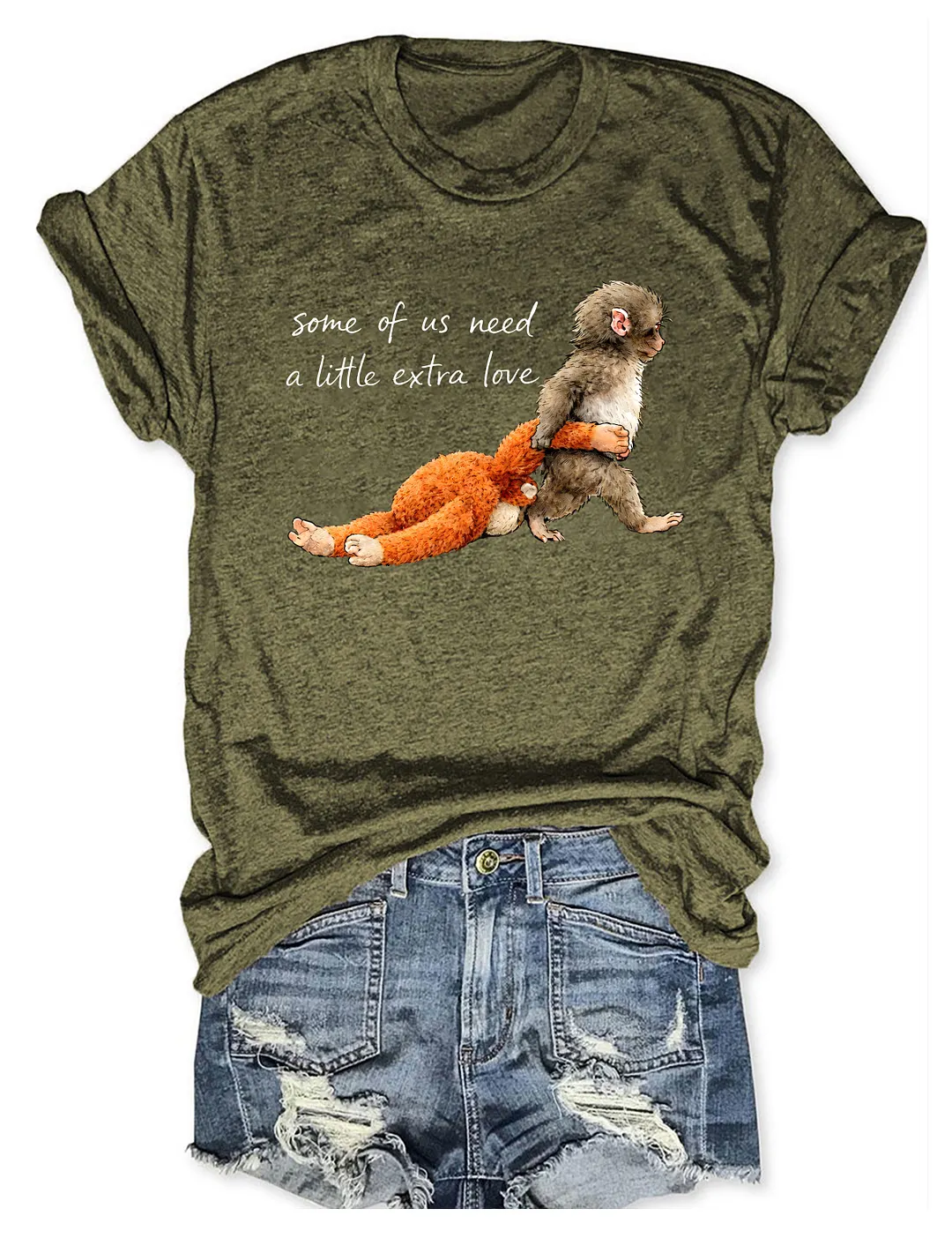 Some Of Us Need A Little Extra Love Punch Monkey T-shirt