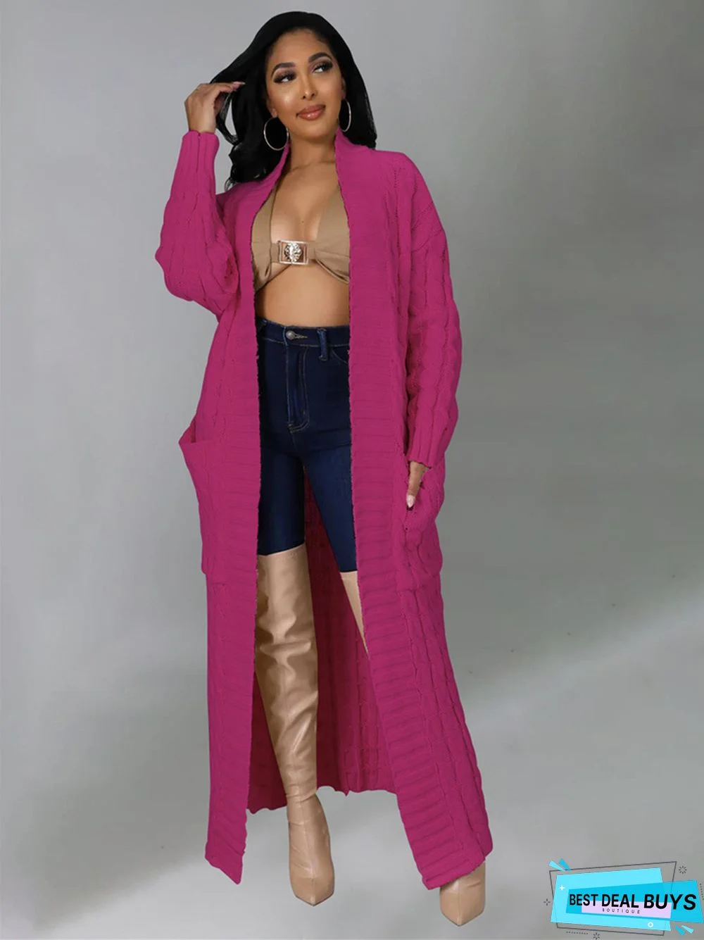 Sexy Casual Solid Color Long Sleeve Sweater