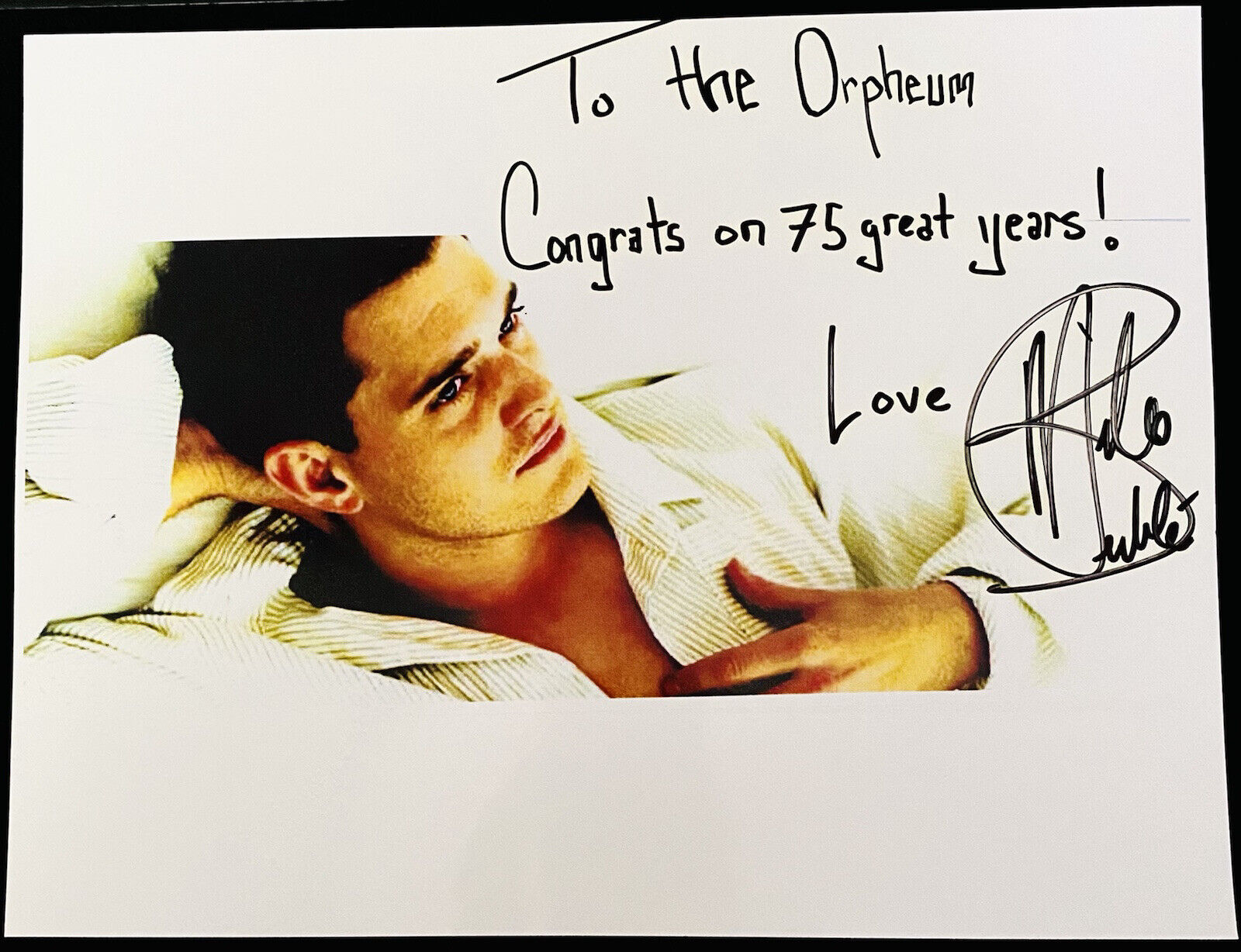 MICHAEL BUBLE Signed 8x10 Photo Poster painting RARE Full Name Signature Autograph SINGER MUSIC