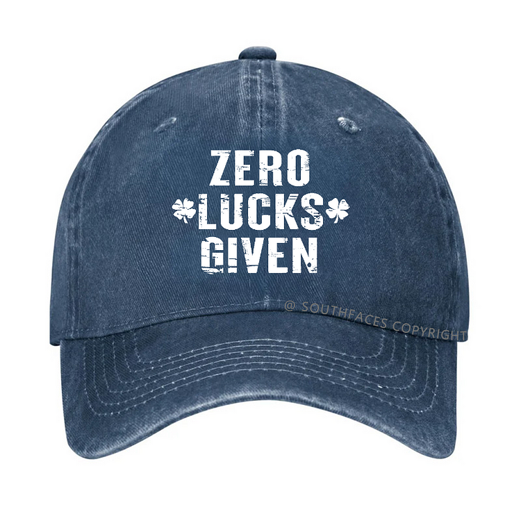Zero Lucks Given Funny St. Patrick's Day Hat