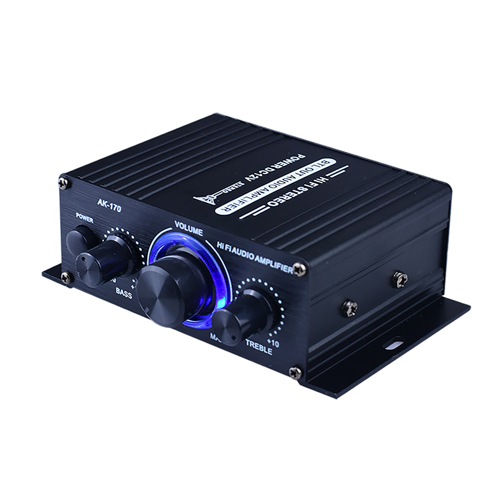 

AK-170 Bluetooth-compatible HiFi Stereo Audio Power Amplifier 200W+200W with RCA Input, 501 Original