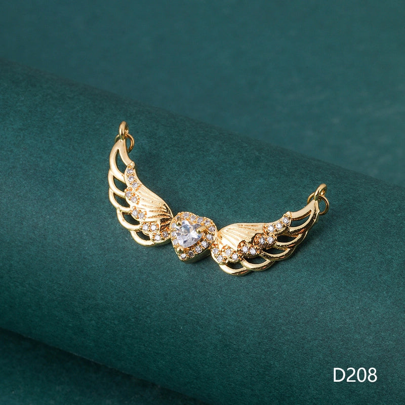 1 Piece 1-2cm Copper Zircon Geometric Jewelry Accessories Pendant