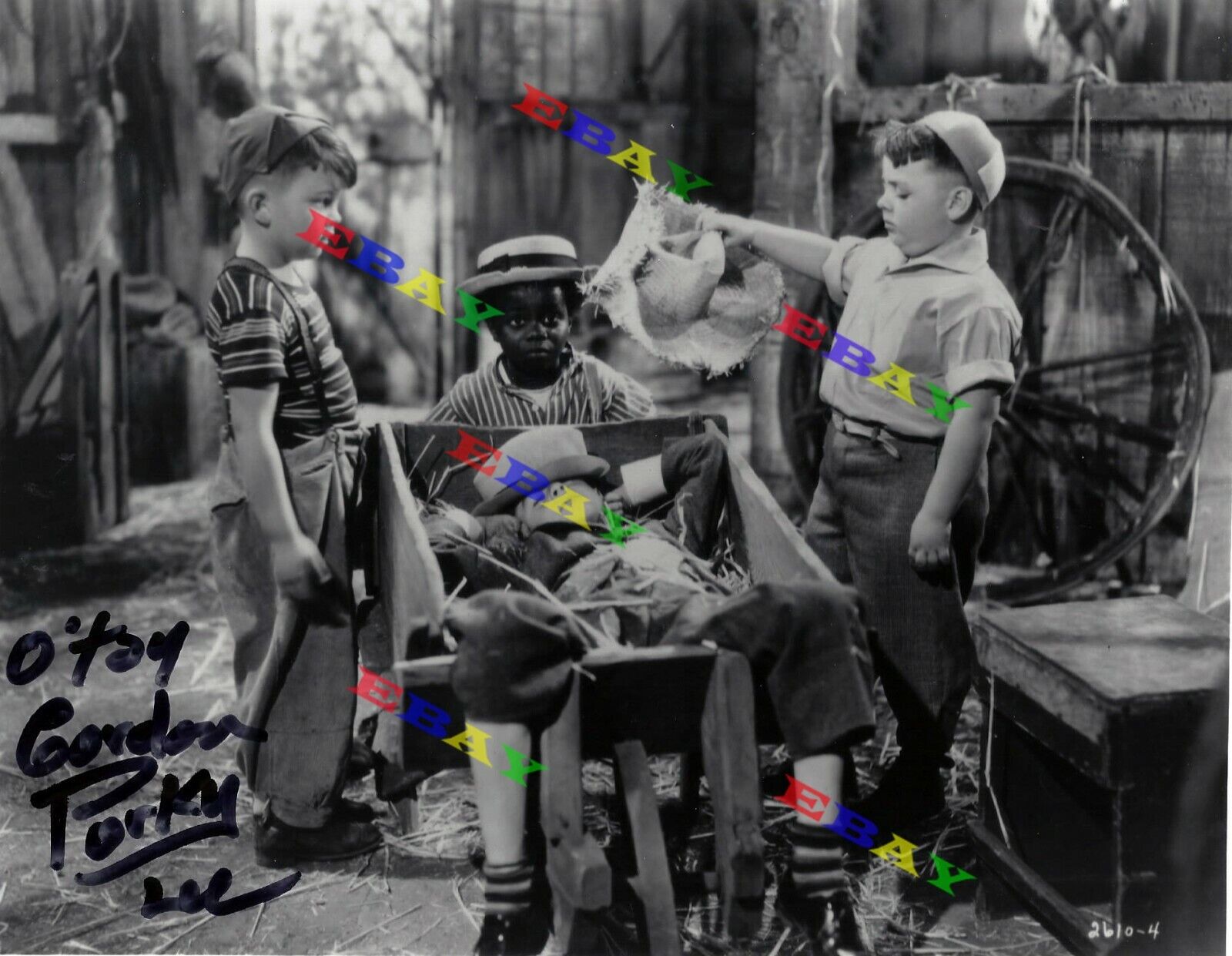 Gordon Porky Lee Little Rascals Autographed Signed 8x10 Photo Poster painting Rep