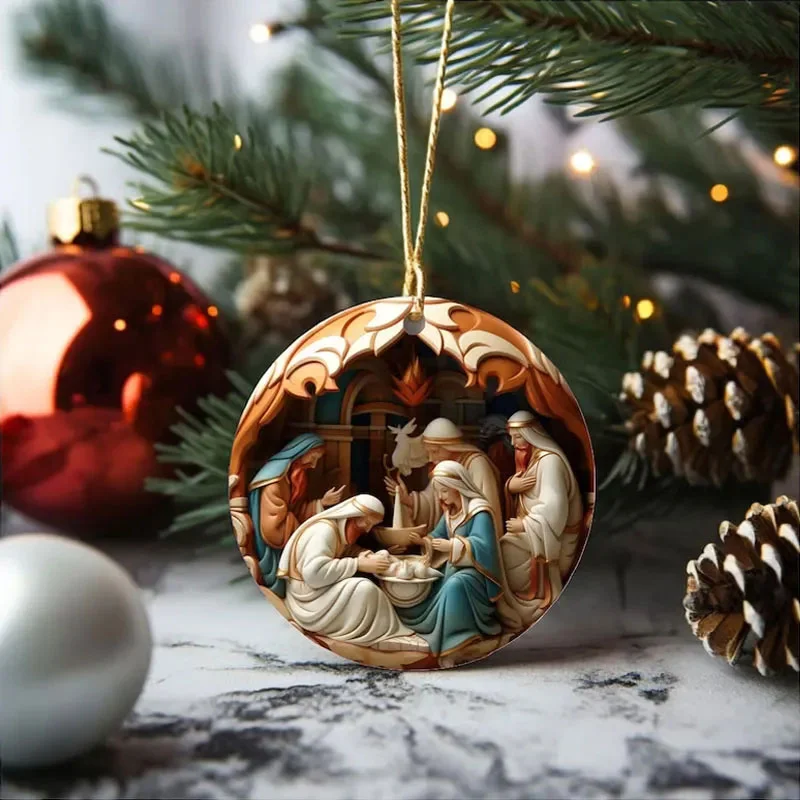 Nativity Christmas Ornament 