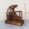 3D Wooden Model Mechanical Gear Drivetoothed Saber-toothed Tiger Automata Movable Three-dimensional Wooden Model Adult Wooden Crafts