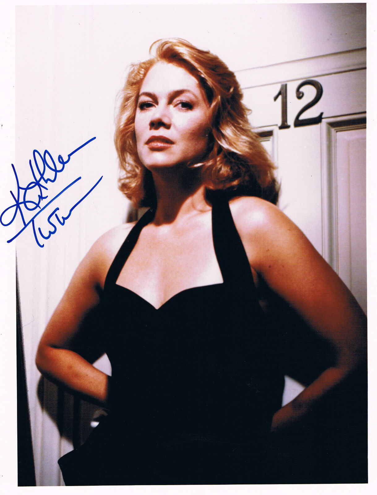 Kathleen Turner 1954- genuine autograph signed Photo Poster painting 8x10