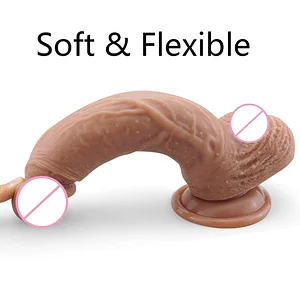 Ultra-Soft 9-Inch Realistic Dildo with Strong Suction Cup and Sensual Texture