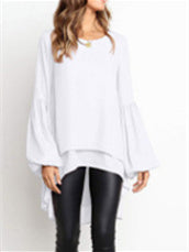 Women Long Sleeve V-neck Graphic Floral Printed Top
