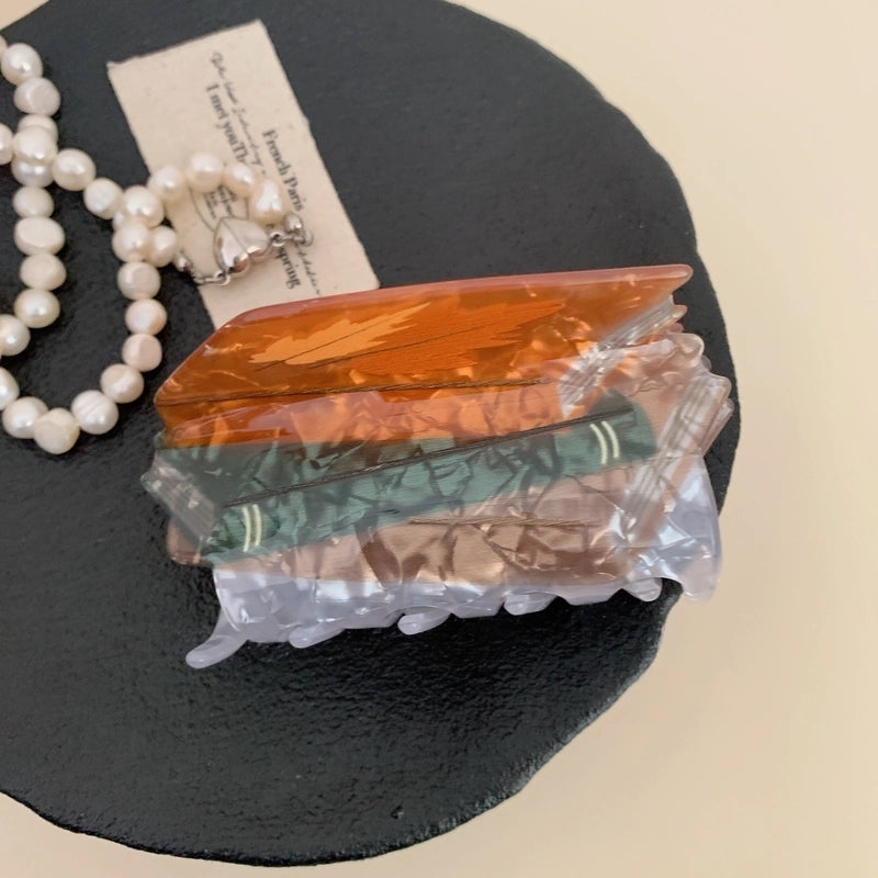 Women’s Cute Book Animal Sea Wave Arylic Hair Claws