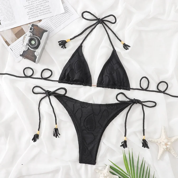 Women's Sexy Fringe Bikini Swimsuit Set