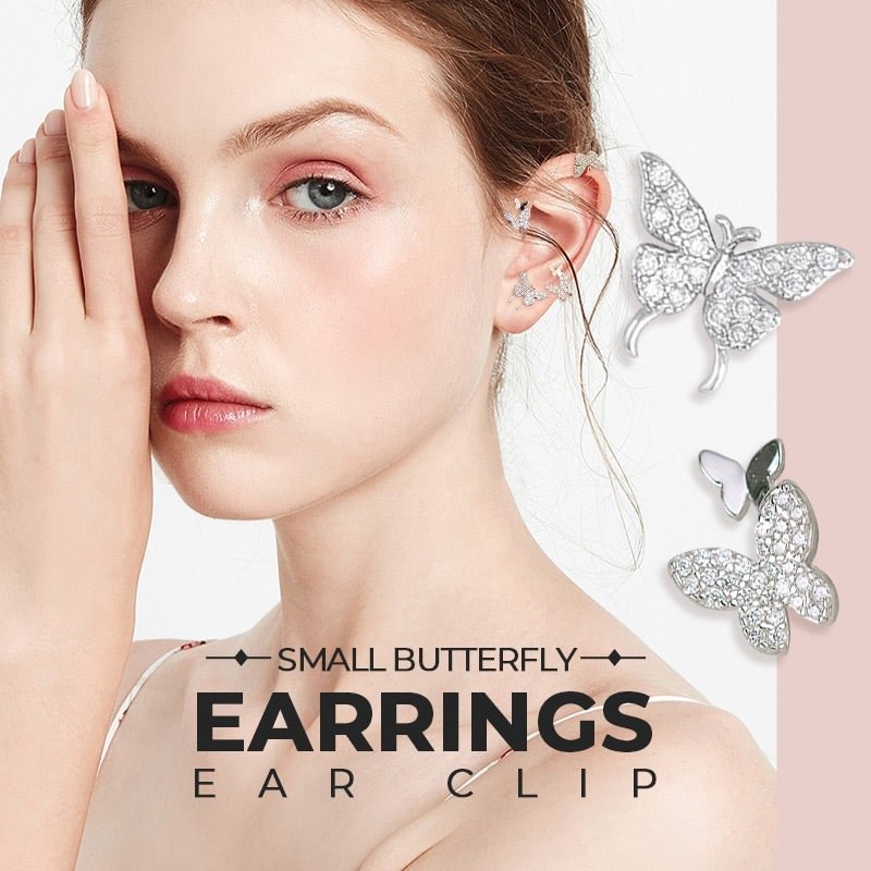 Small Butterfly Earrings/Ear Clip (1 Pair)