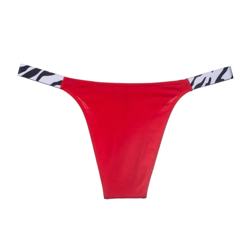 TERMEZY Women Sexy Leopard Panties Low-waist Underwear Thong Female G String Breathable Lingerie Temptation Cotton Intimates