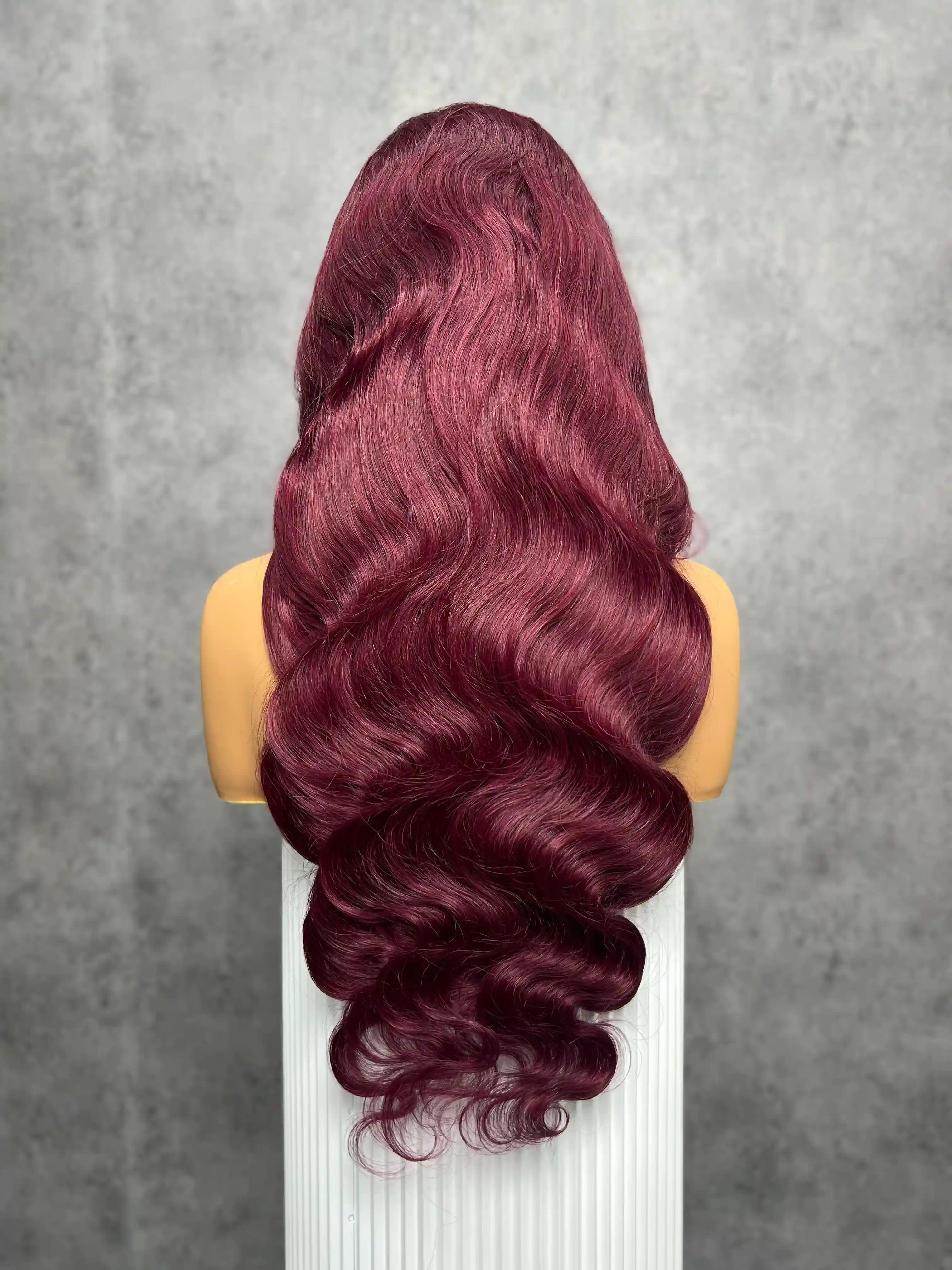  200% Density 99J Body Wave HD Closure Lace Color Wig | 5x5,6x6 & 7x7 Closure | 100% Human Hair | Boruihair