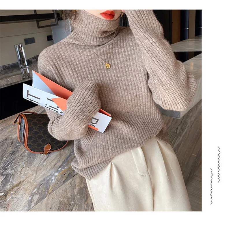 Churchf Churchf Collar Pit Sweater Jacket Qiu Dong Loose Bottom Shirt 2024 Korean New Foreign Style Versatile Set Knitting Dozen