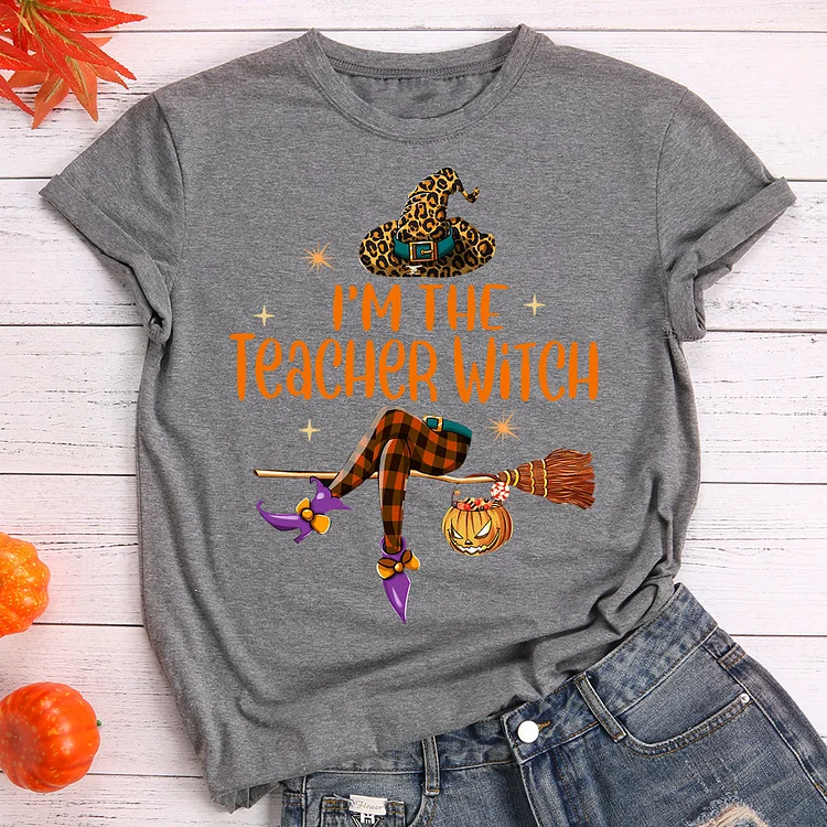 Im the teacher witch halloween t shirt tee