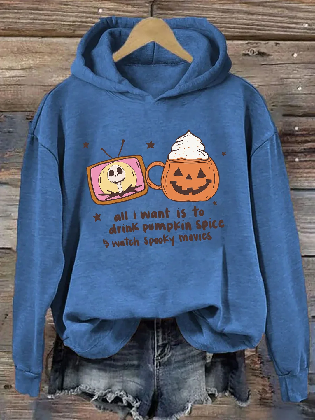 Pumpkin Spice & Spooky Movies Hoodie